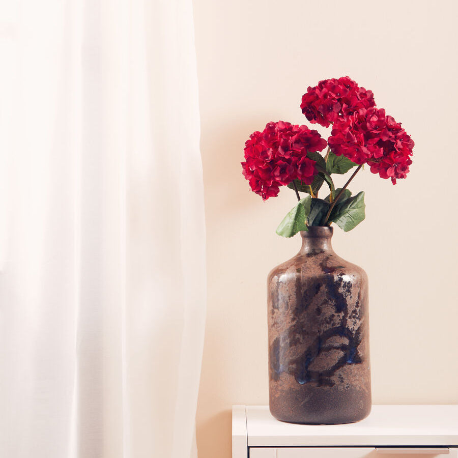 Red Hydrangea Stem