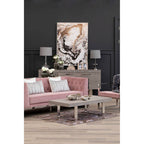 Natural Abstract Wall Art with White Frame | Astratto