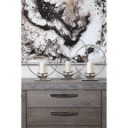 Natural Abstract Wall Art with White Frame | Astratto
