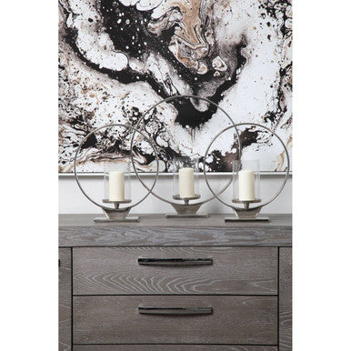 Natural Abstract Wall Art with White Frame | Astratto
