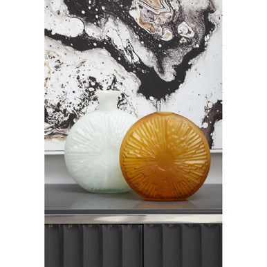 Natural Abstract Wall Art with White Frame | Astratto
