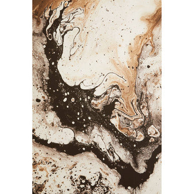 Natural Abstract Wall Art with White Frame | Astratto