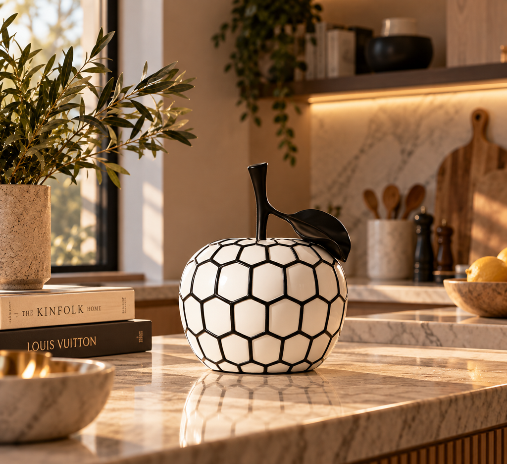 Apple Resin Sculpture