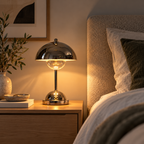 Chrome Halo Portable Lamp