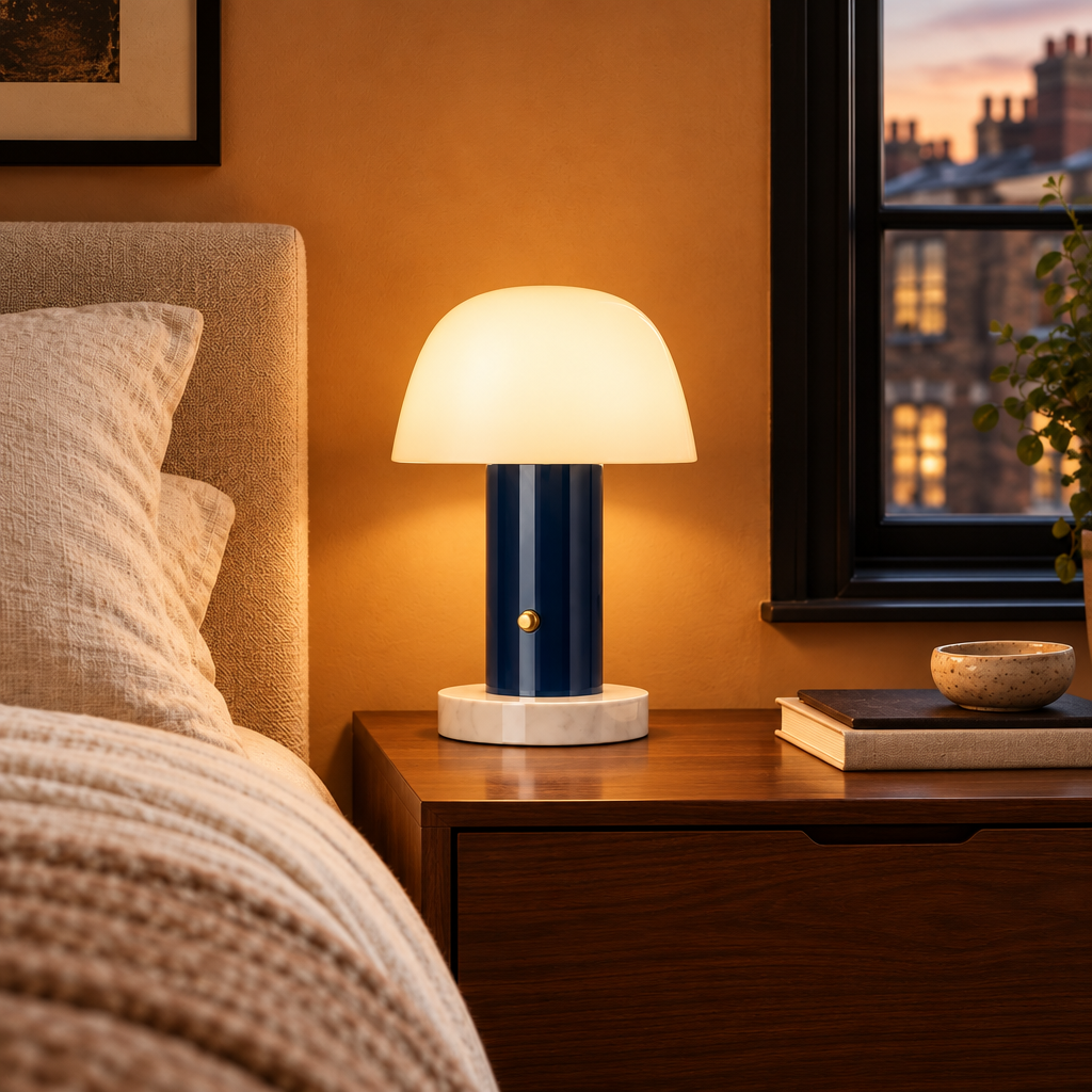 Mushroom Glow Portable Table Lamp