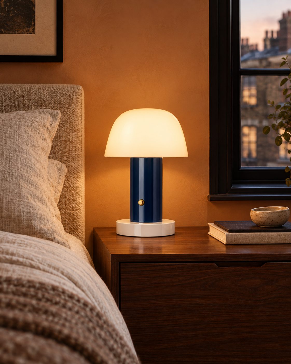 Mushroom Glow Portable Table Lamp