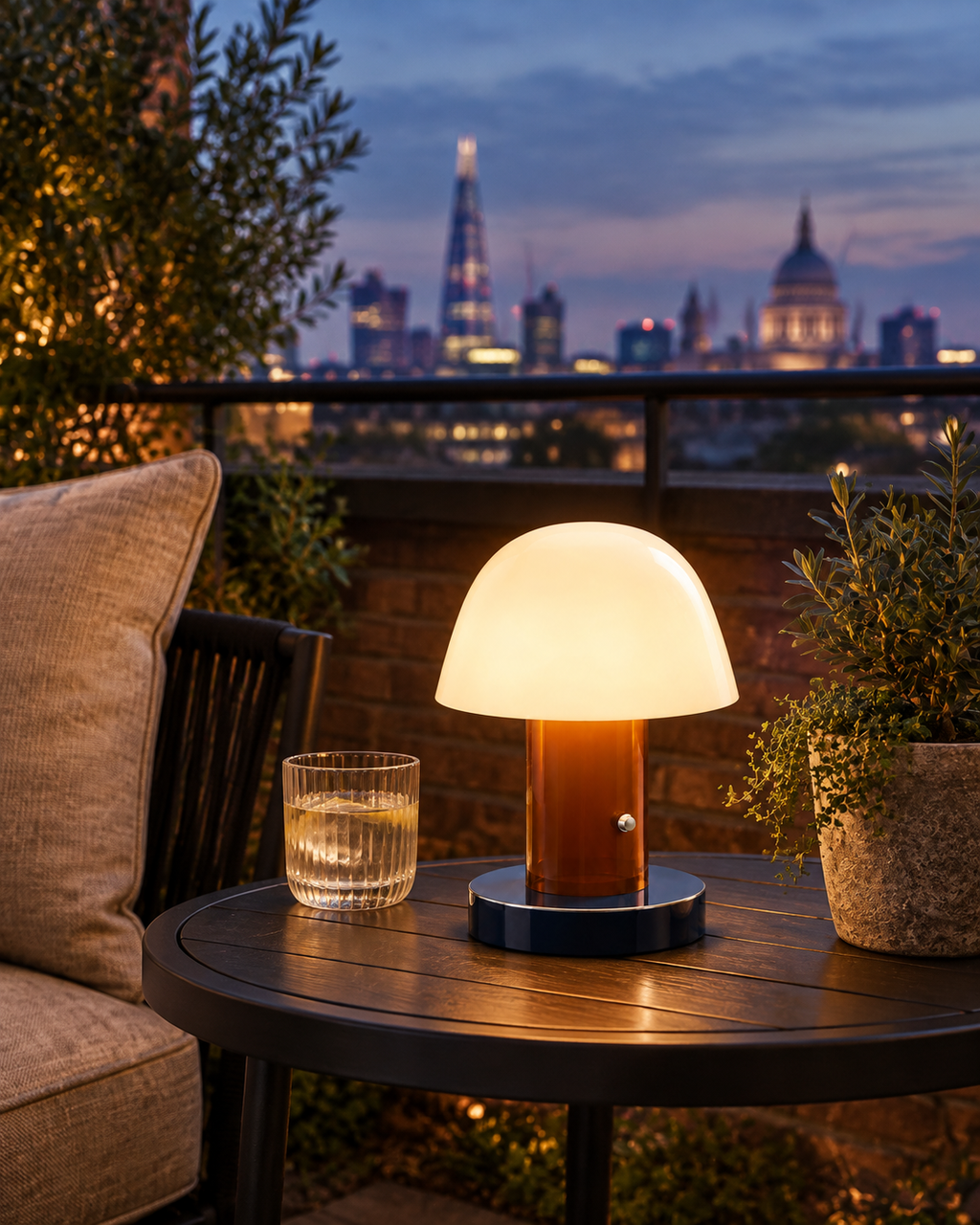 Mushroom Glow Portable Table Lamp