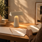 Portable Banker-Style Table Lamp