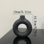 Nordic Plastic Vase – Black