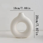 Nordic Plastic Vase - White
