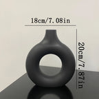 Nordic Plastic Vase – Black