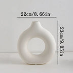 Nordic Plastic Vase - White