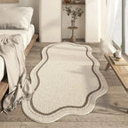 Irregular Velvet Area Rug
