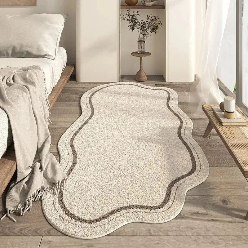 Irregular Velvet Area Rug