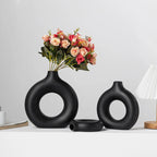 Nordic Plastic Vase – Black