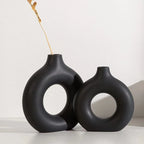 Nordic Plastic Vase – Black