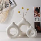 Nordic Plastic Vase - White