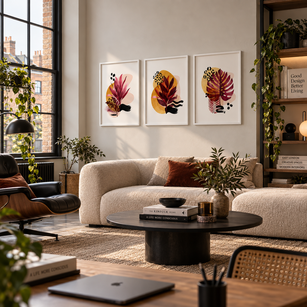 Tropical Monstera Wall Art | Set of 3 Prints