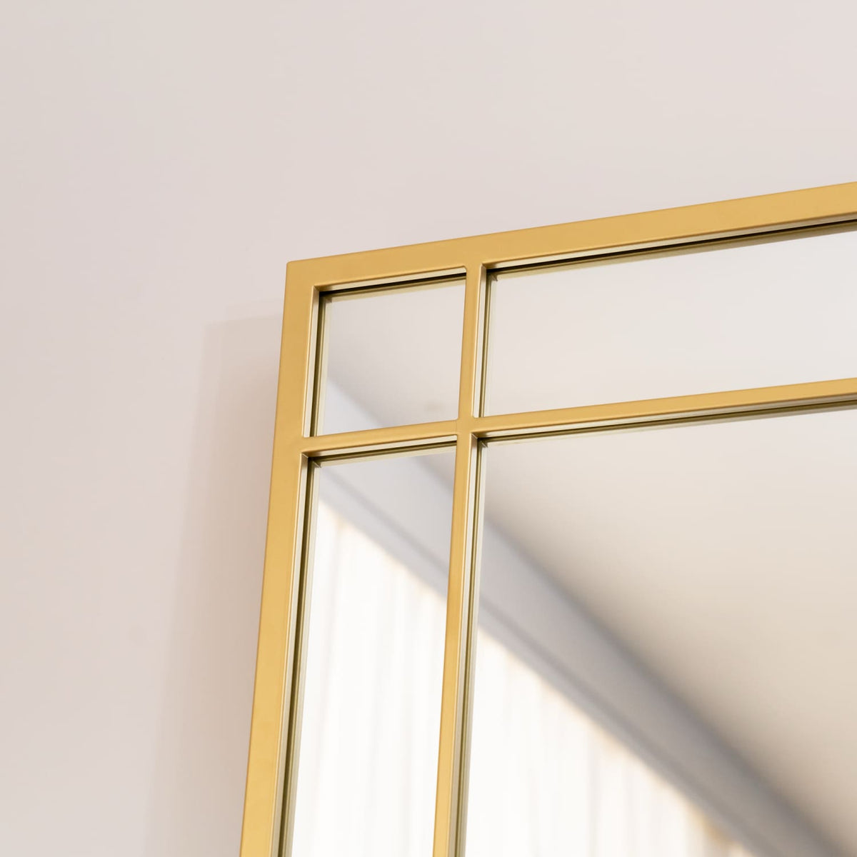 Aimi | Gold Metal Window Mirror | 200 x 120 cm