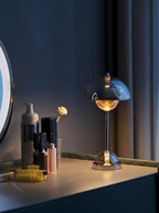 Chrome Halo Portable Lamp