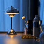 Chrome Halo Portable Lamp