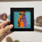 Juice Quokka - Framed Pocket Art