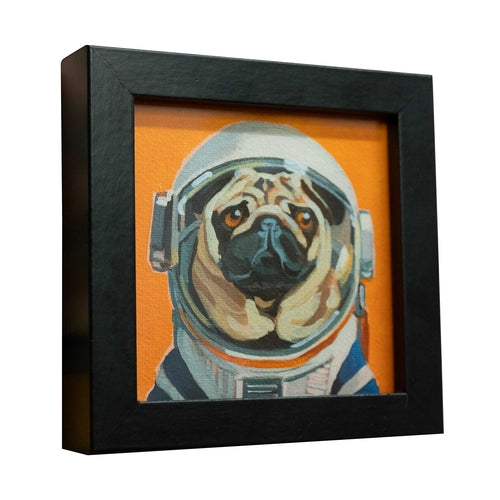 Astro Pug - Framed Pocket Art