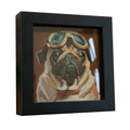 Aviator Pug - Framed Pocket Art