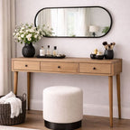 Emi | Black Metal Double Arched Mirror | 120 x 40 cm