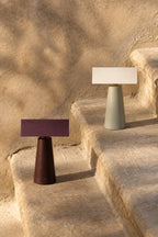 Portable Banker-Style Table Lamp