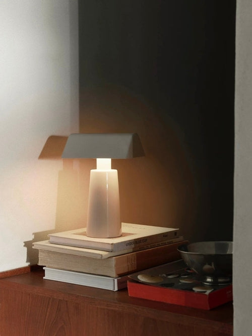 Portable Banker-Style Table Lamp