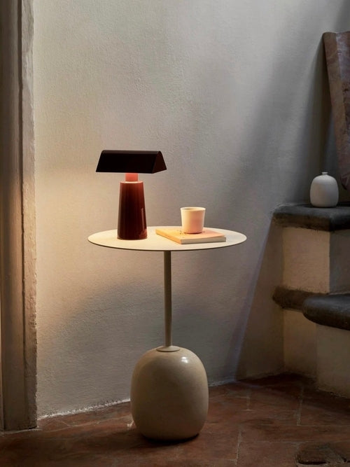 Portable Banker-Style Table Lamp