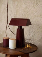Portable Banker-Style Table Lamp