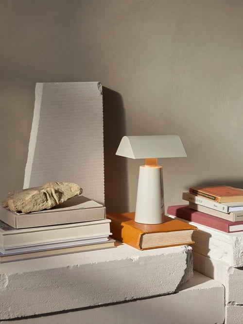 Portable Banker-Style Table Lamp