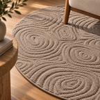 Geometric Round Rug