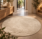 Geometric Round Rug