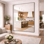 Takara | Black Metal Rectangle Mirror | 200 x 150 cm
