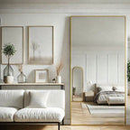 Takara | Gold Metal Rectangle Mirror | 180 x 90 cm
