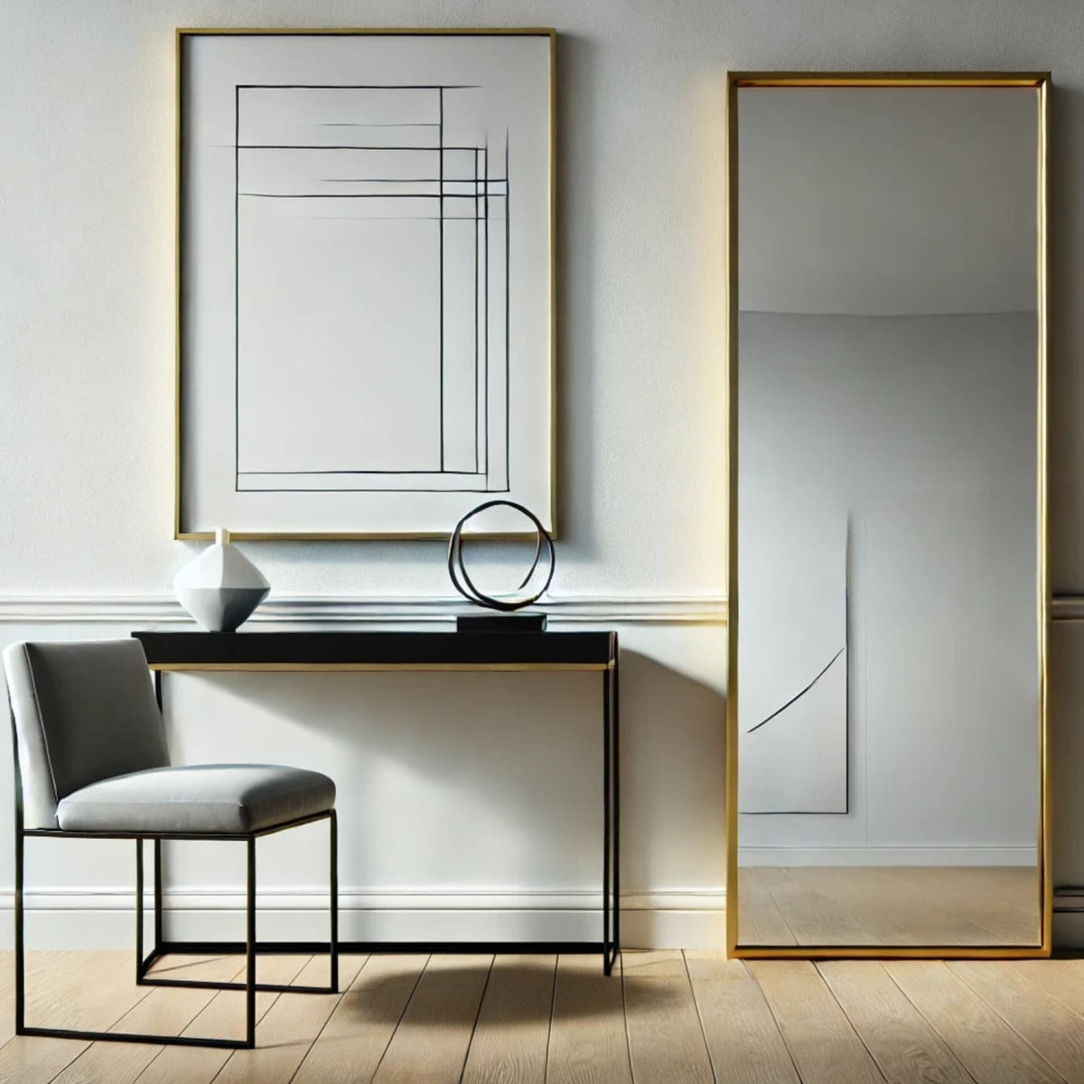 Takara | Full Length Metal Rectangle Mirror | 160 x 60 cm