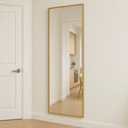 Takara | Full Length Gold Metal Rectangle Mirror | 180 x 60 cm