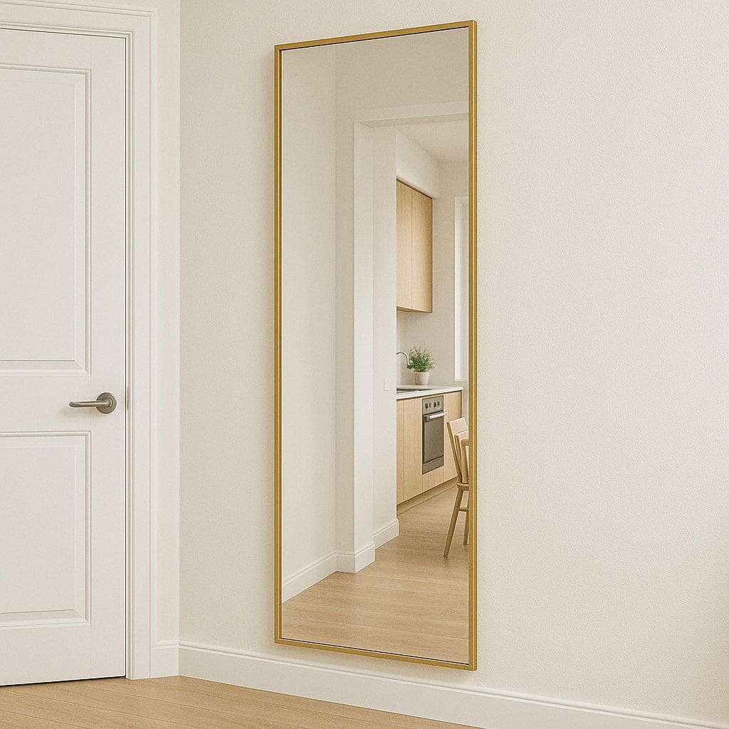 Takara | Full Length Gold Metal Rectangle Mirror | 180 x 60 cm