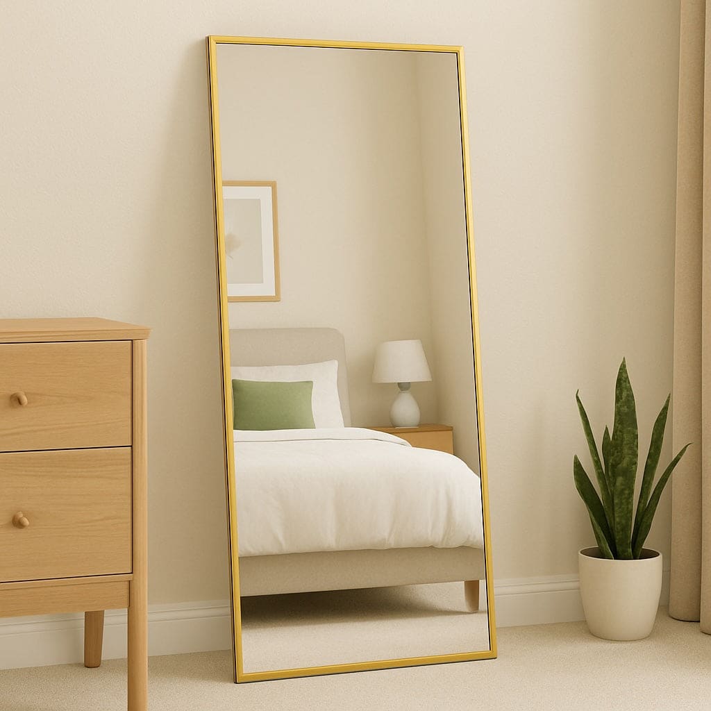 Takara | Gold Metal Rectangle Mirror | 180 x 90 cm