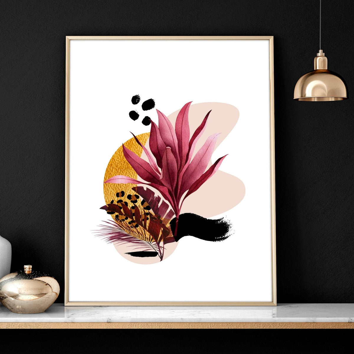 Tropical Monstera Wall Art | Set of 3 Prints
