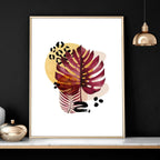 Tropical Monstera Wall Art | Set of 3 Prints