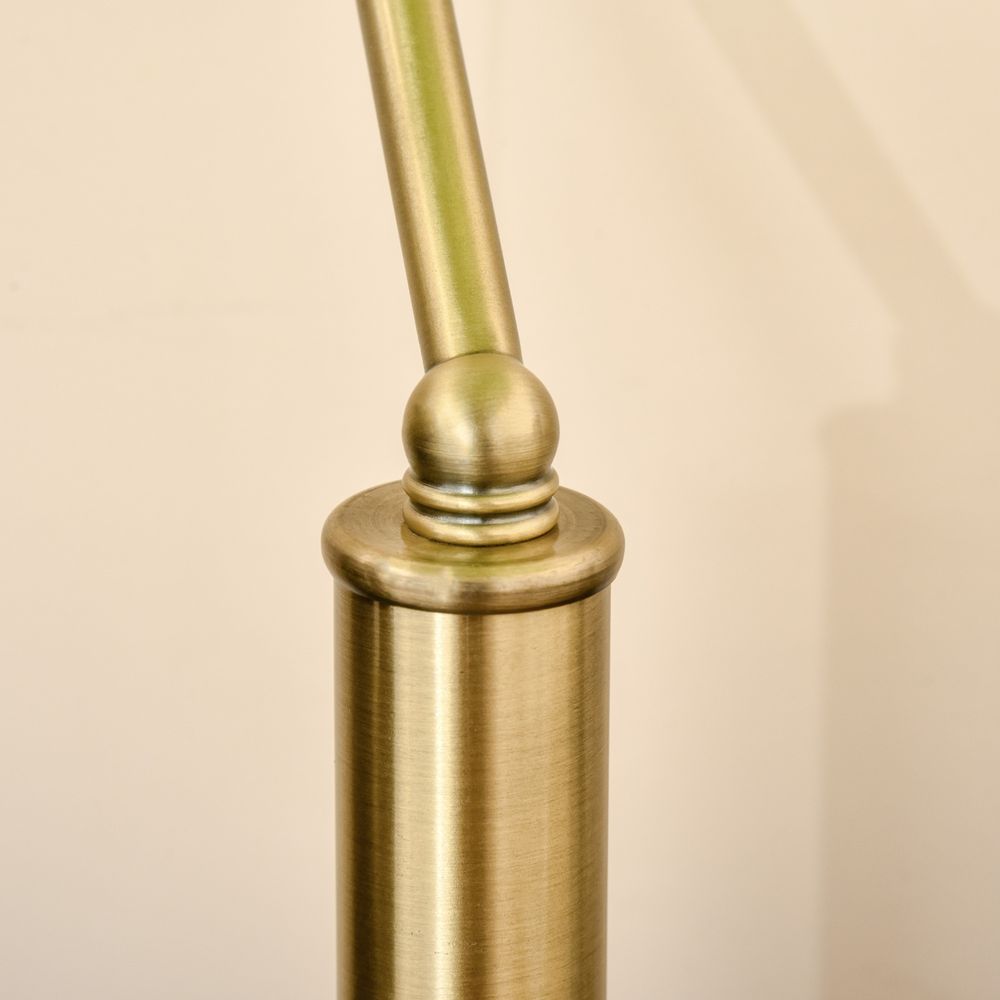 Antique Brass Banker's Desk Lamp