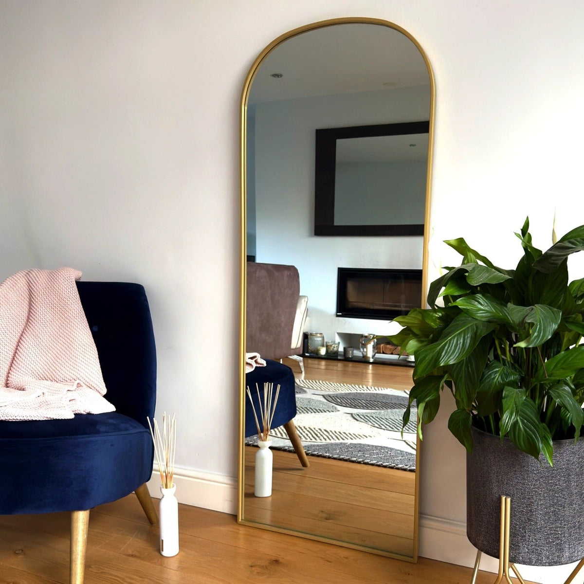 Yoko | Gold Metal Arch Mirror | 160 x 60 cm